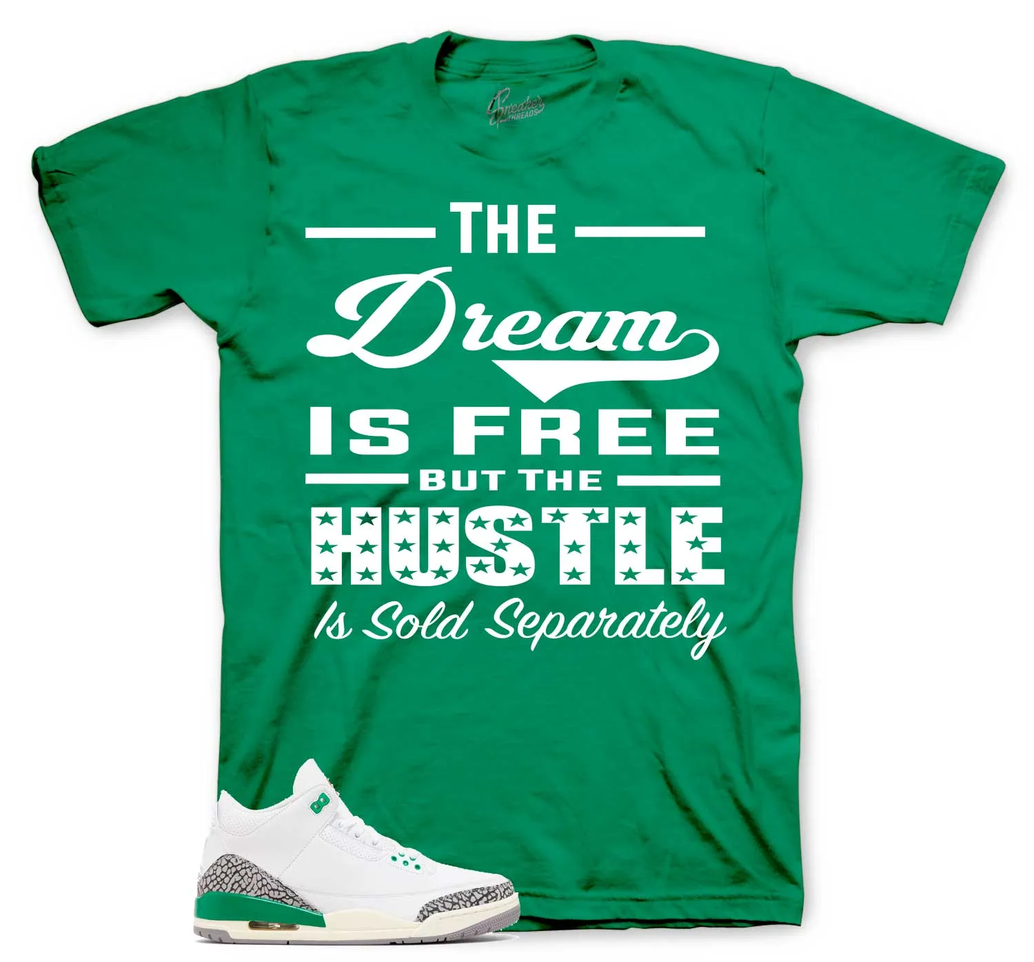 Retro 3 Lucky Green Sold Seperately Shirt