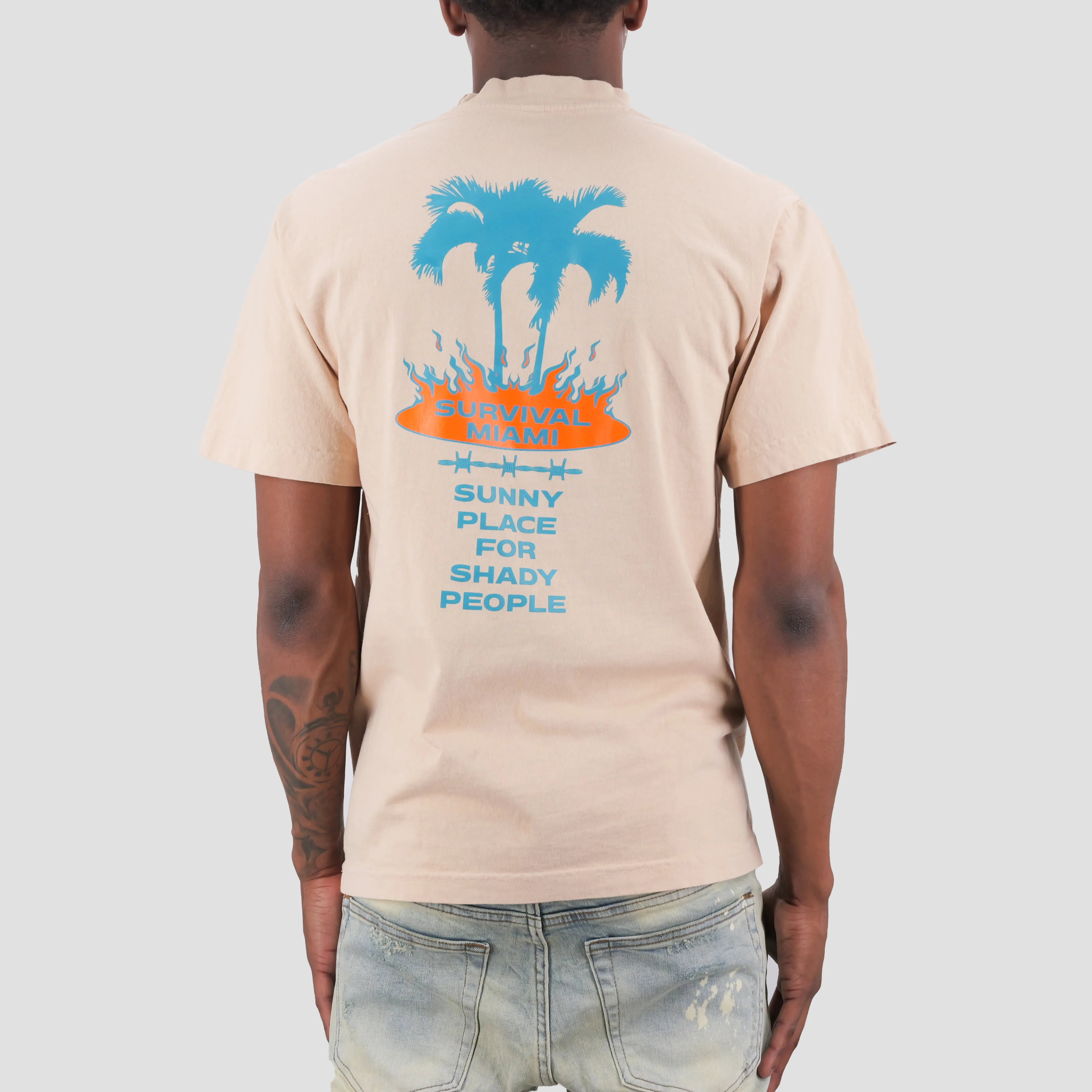 SHADY ISLAND PREM TEE BEIGE