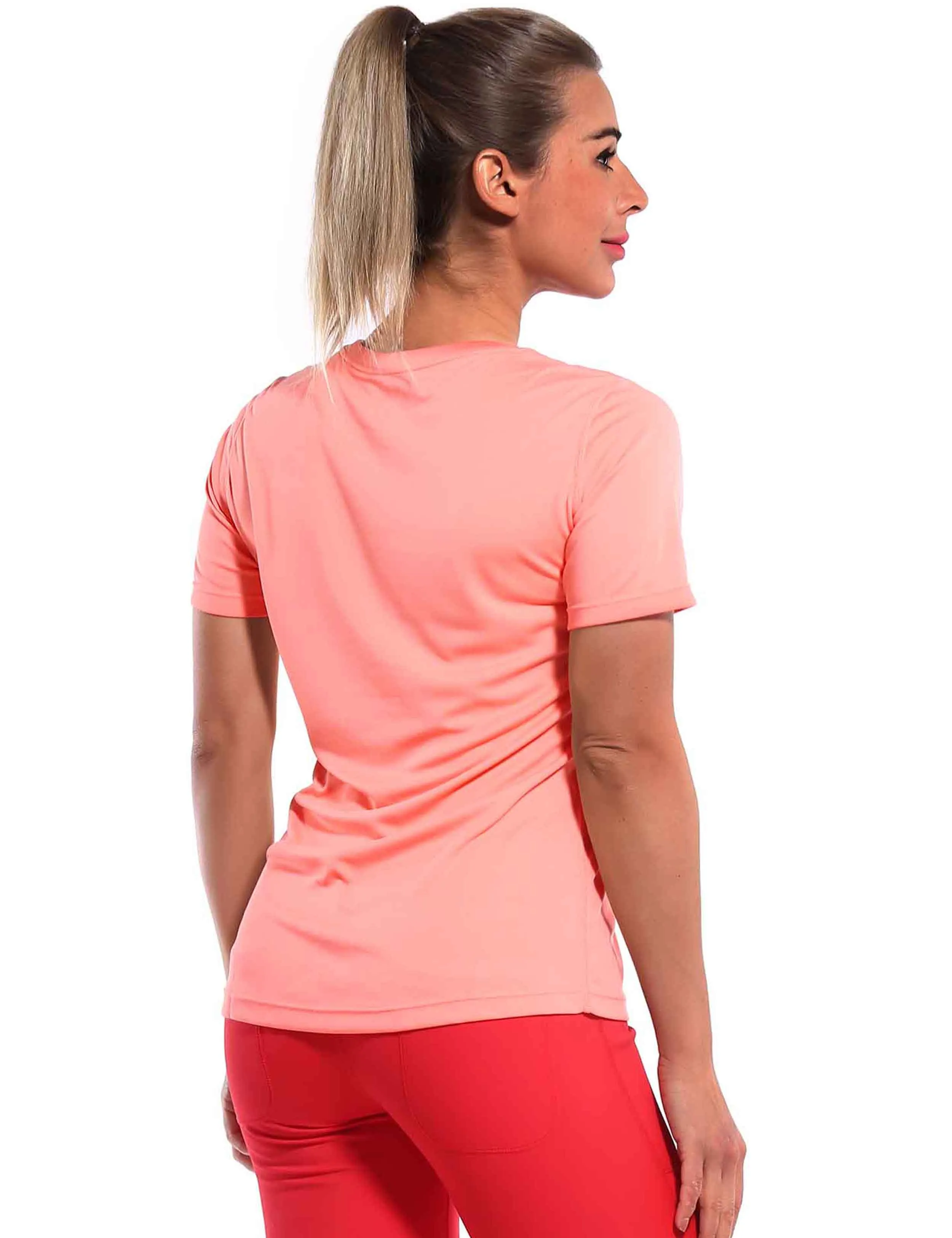 Short Sleeve Athletic Shirts coral