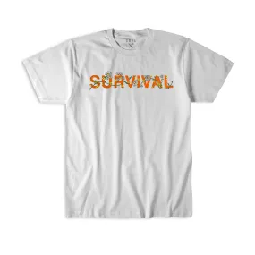 SRVL GARDEN TEE WHITE/ORANGE