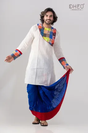 Subornolota Kurta Dhoti(Optional) Set