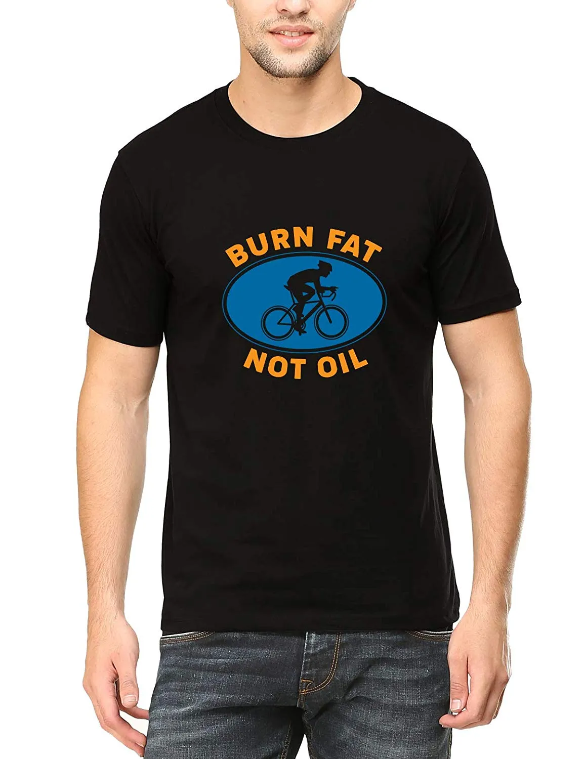 Swag Swami Men's Burn Fat Not Oil T-Shirt