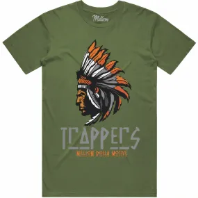 TRAPPERS : Olive Sneaker Tees Shirt