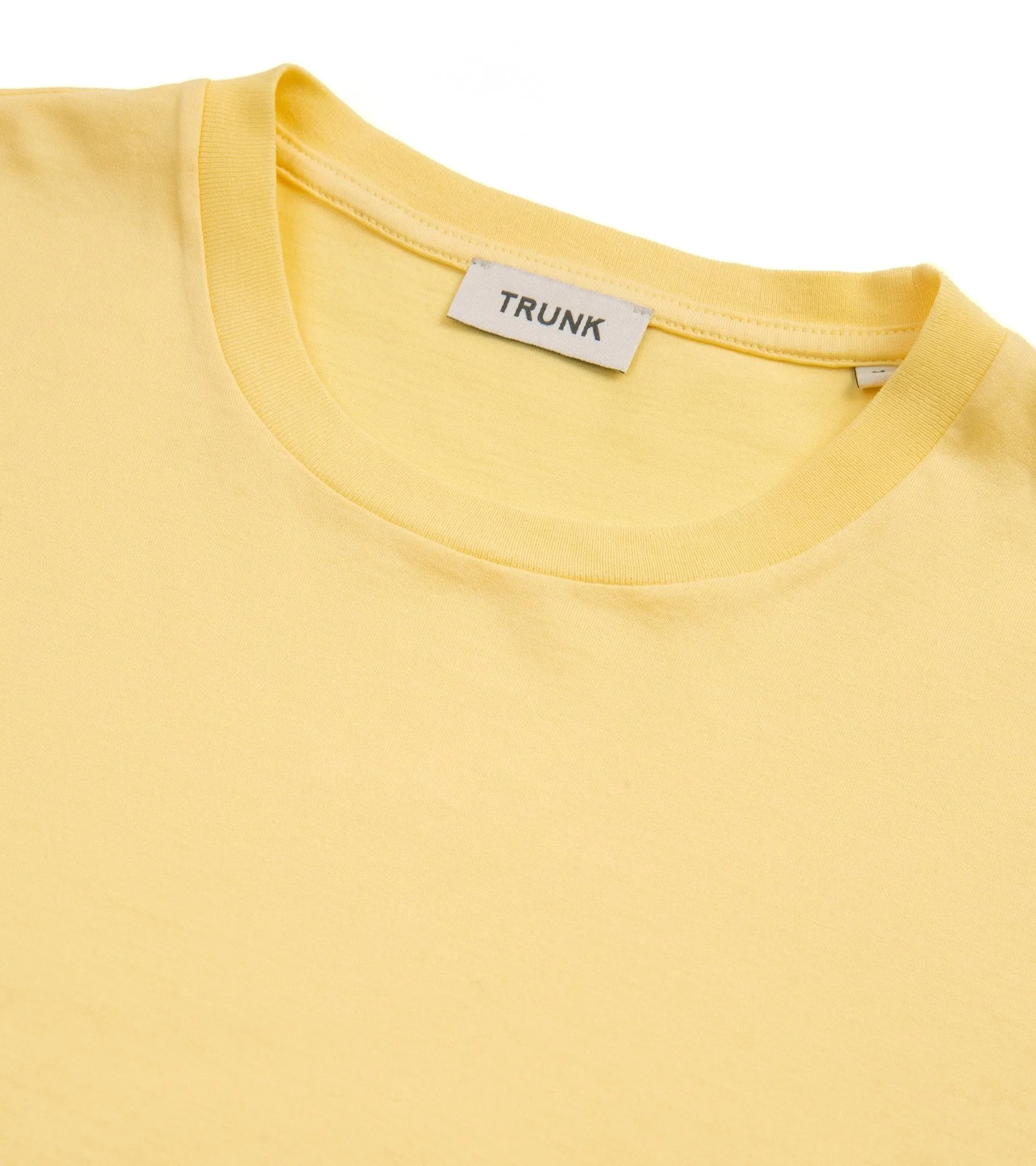 Trunk York Garment Dyed Short Sleeve T-Shirt: Yellow