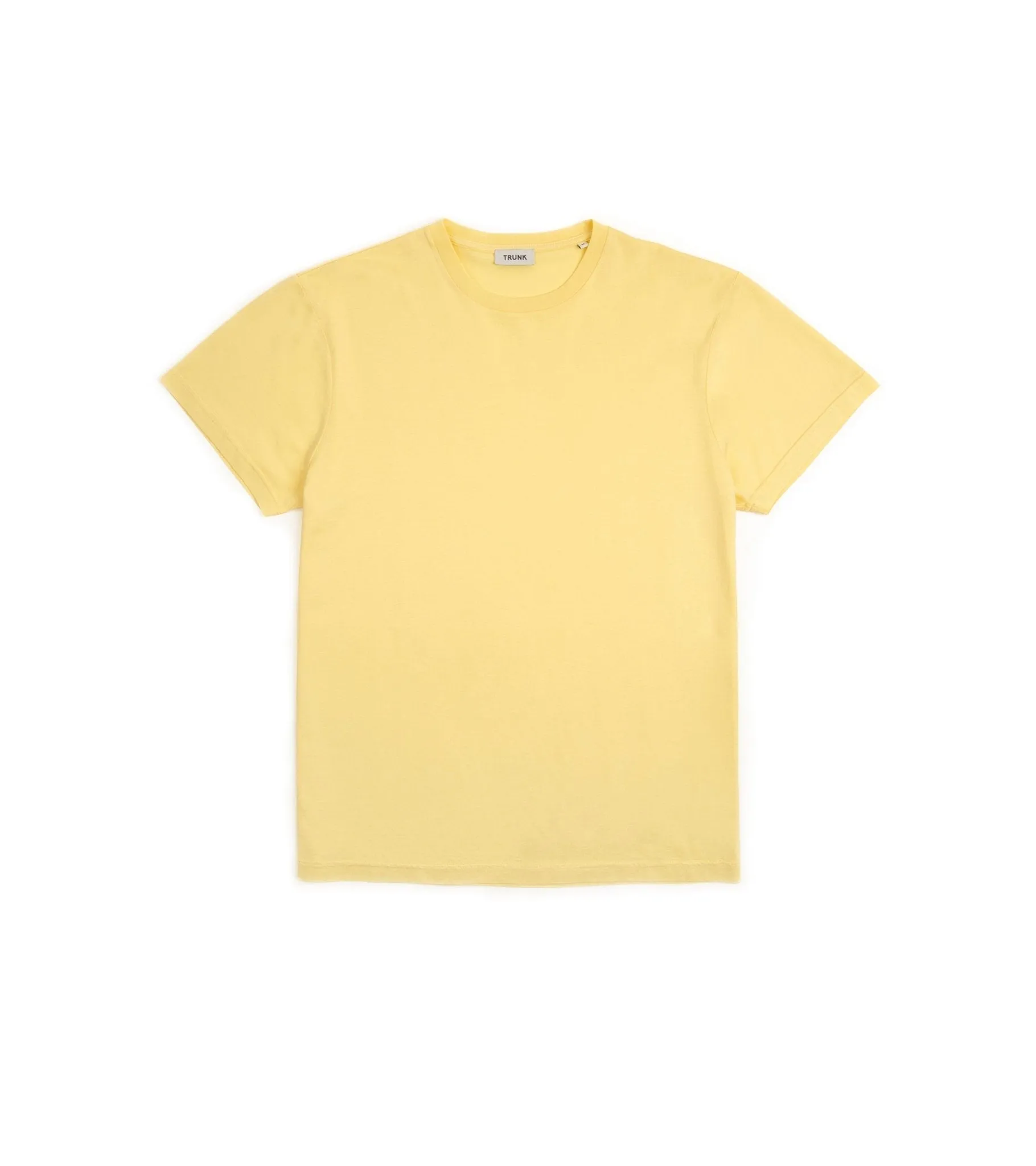 Trunk York Garment Dyed Short Sleeve T-Shirt: Yellow