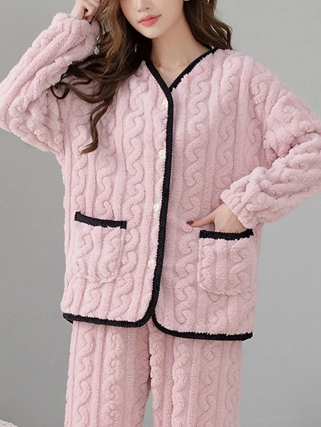 Ultimate Comfort Women's Fleece Loungewear Sets for Fall and Winter