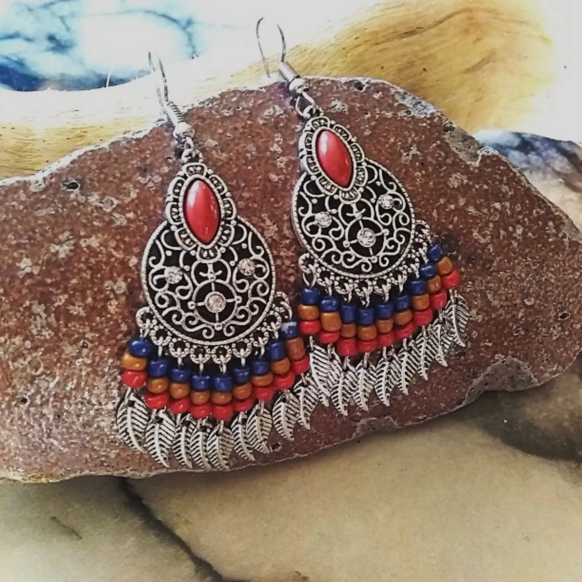 Vintage Ethnic Boho Dangle Drop Earrings