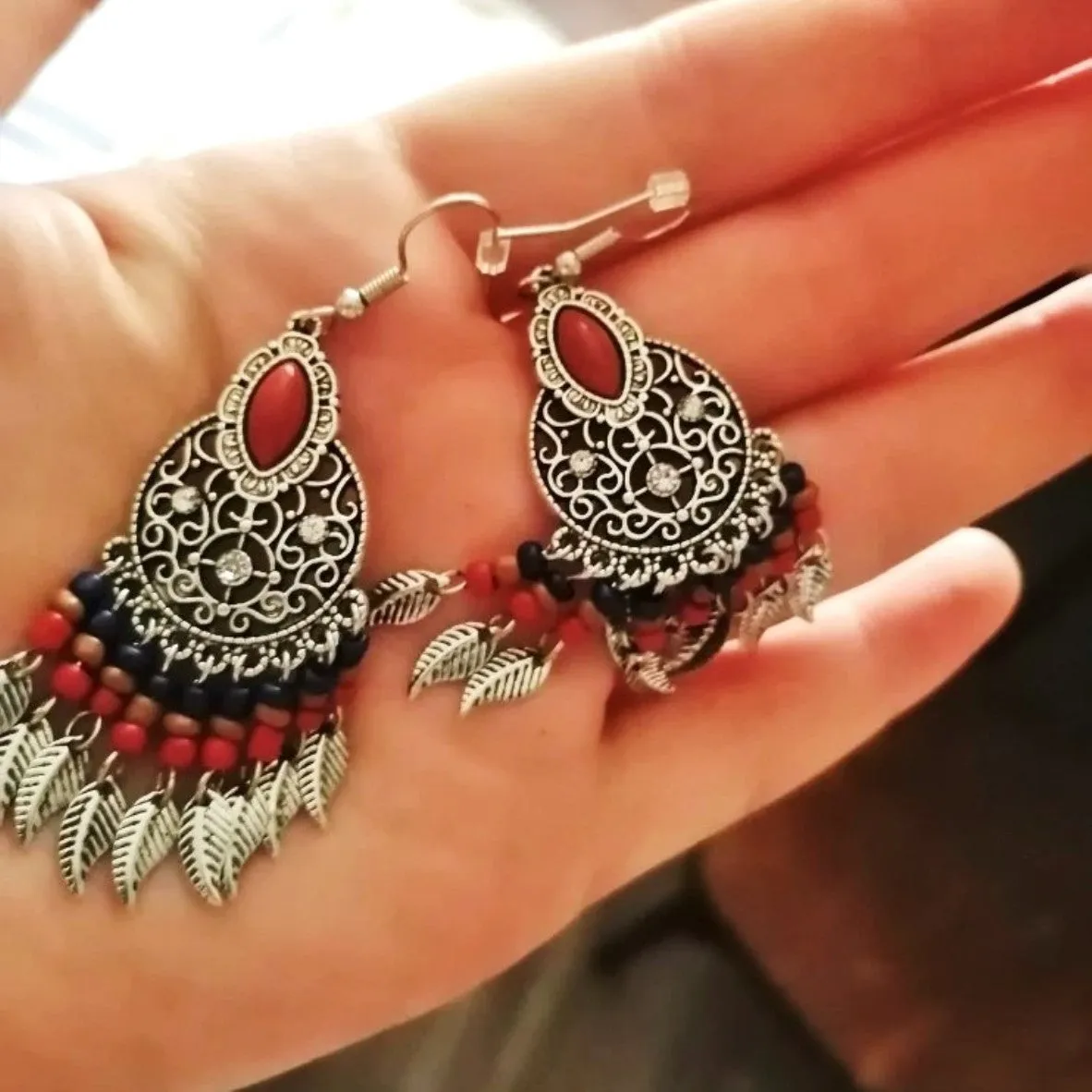 Vintage Ethnic Boho Dangle Drop Earrings