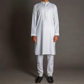 White Embroidered Rich Kurta