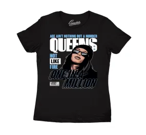 Womens Legend Blue 11 Shirt - Queens - Black