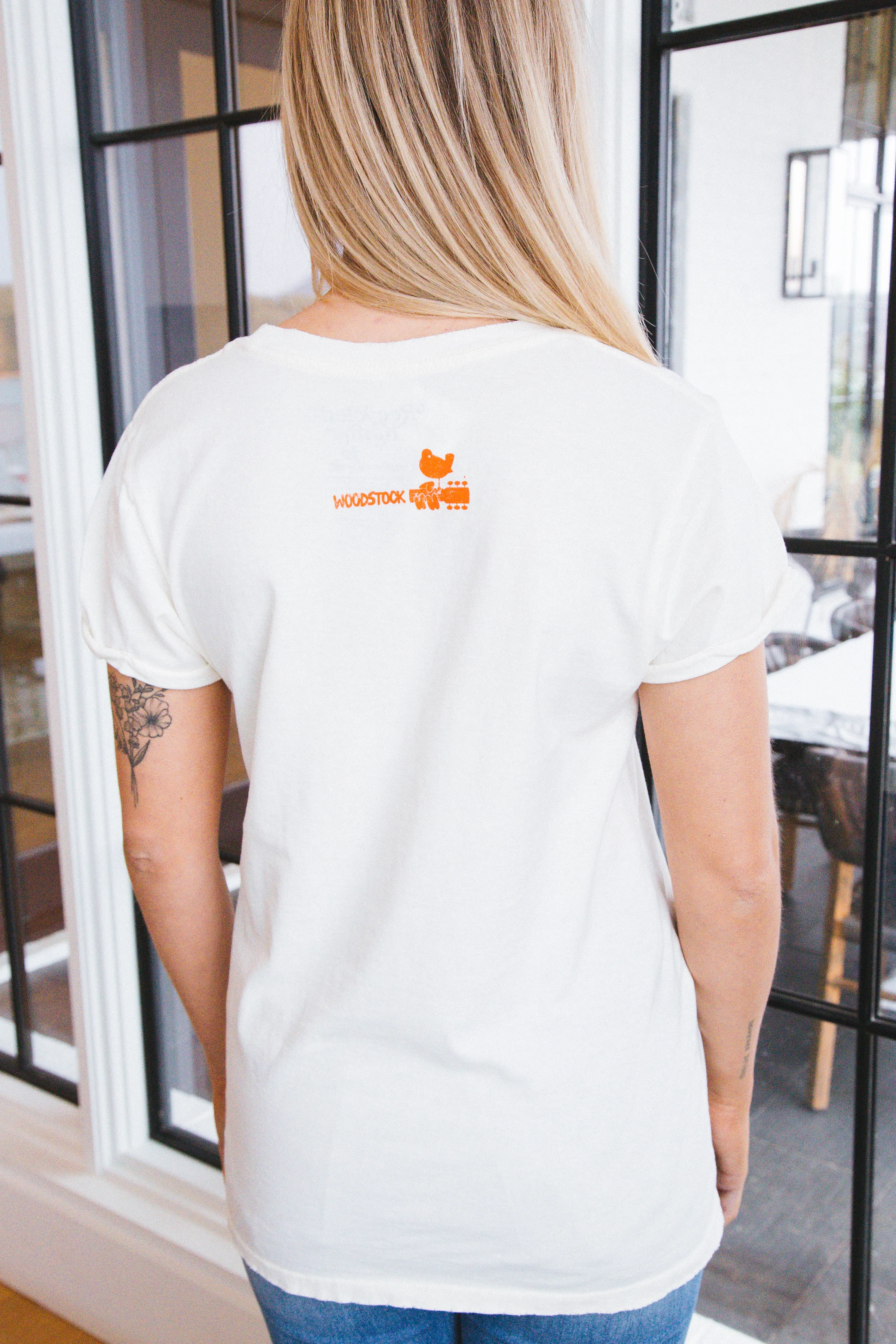 Woodstock Graphic Tee, Pearl | Recycled Karma