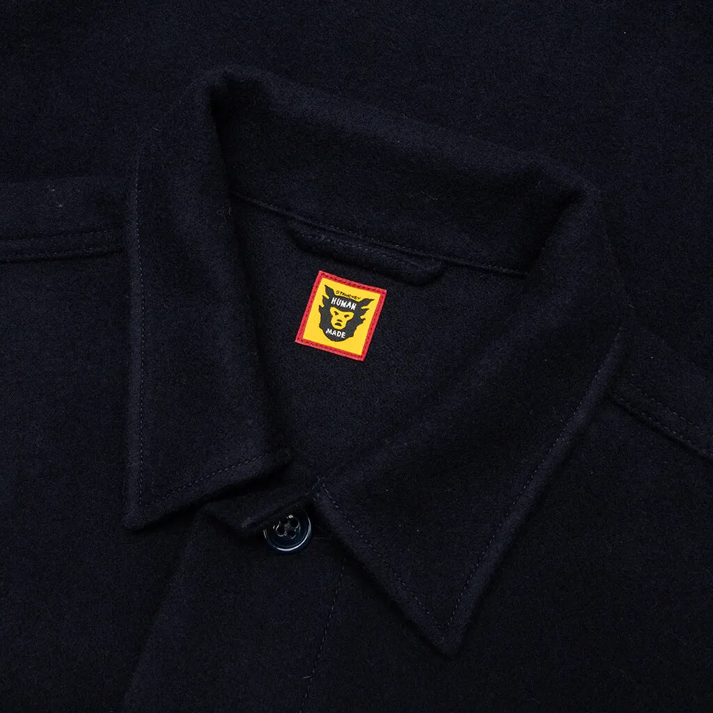 Wool CPO Shirts - Navy