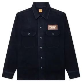 Wool CPO Shirts - Navy