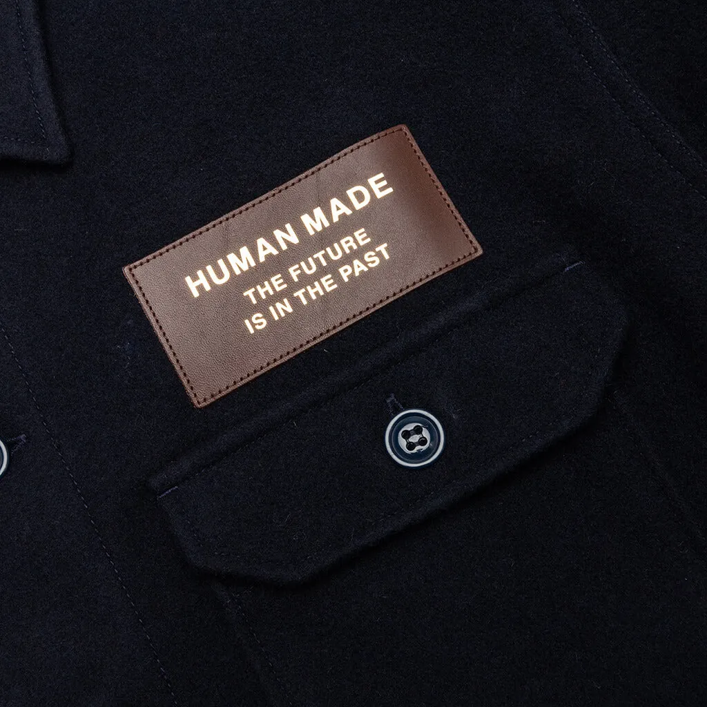 Wool CPO Shirts - Navy